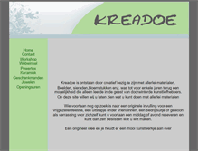 Tablet Screenshot of kreadoe.be